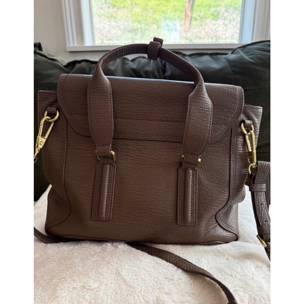 3.1 Phillip Lim Medium Pashli Taupe Leather Satchel Bag - Picture 2 of 10